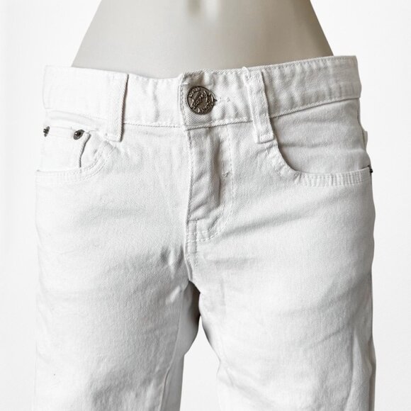 Vintage Y2K White Low Rise Skinny Denim Jeans Size XS - Picture 4 of 7